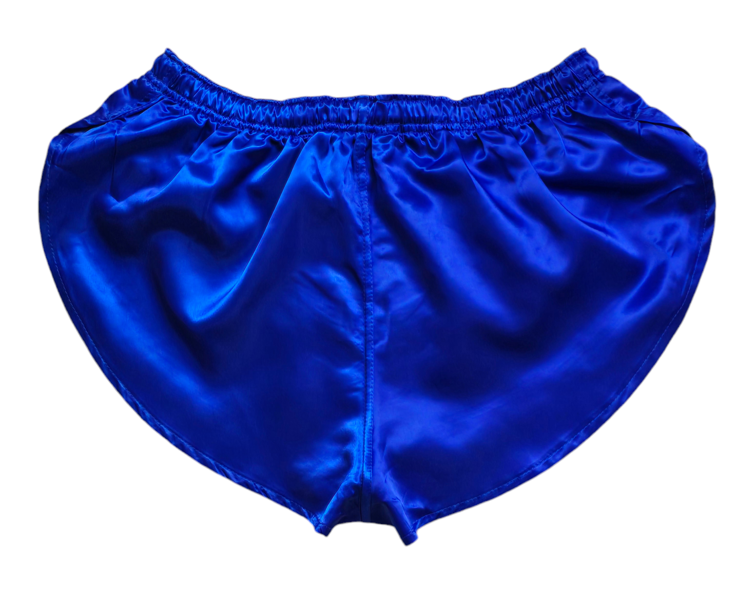 Unisex Red Satin Athletic Shorts with Built-In Inner Slip