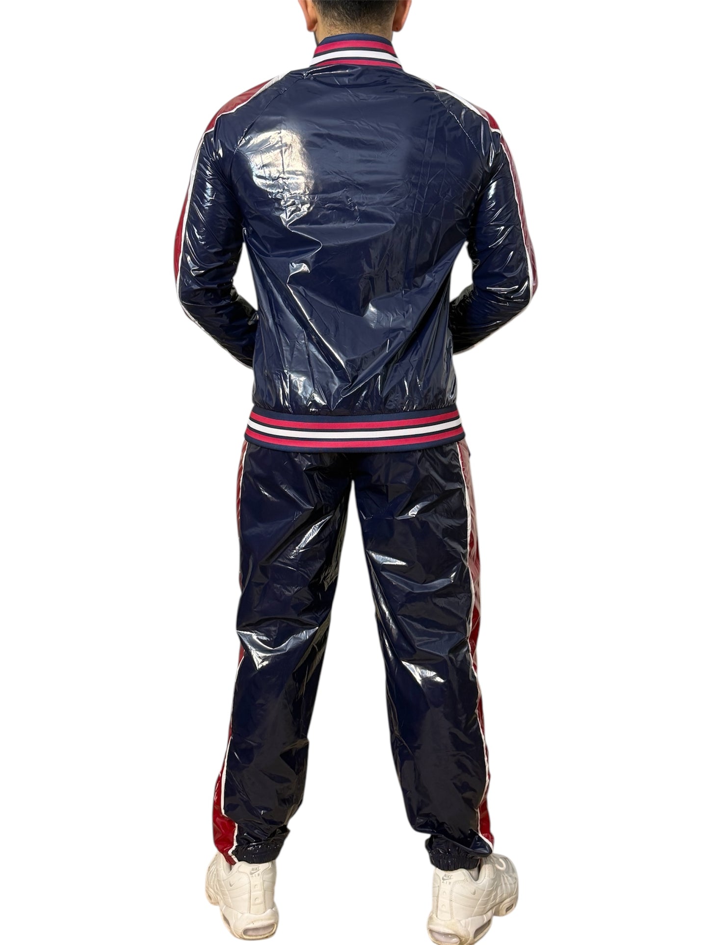 .PU-Nylon Performance Track Suit – Glossy Sport Look
