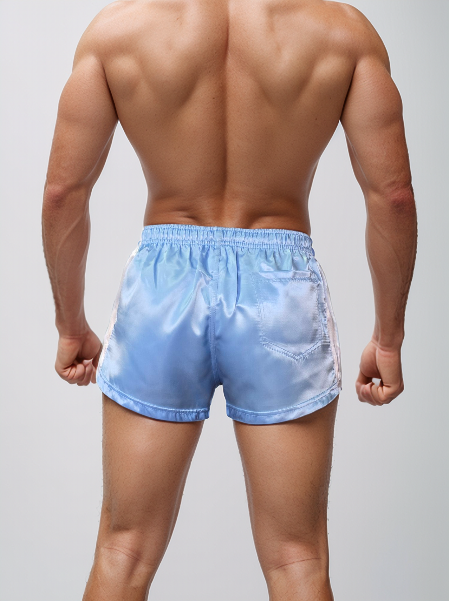 Retro Satin Sport & Freizeit Shorts.
