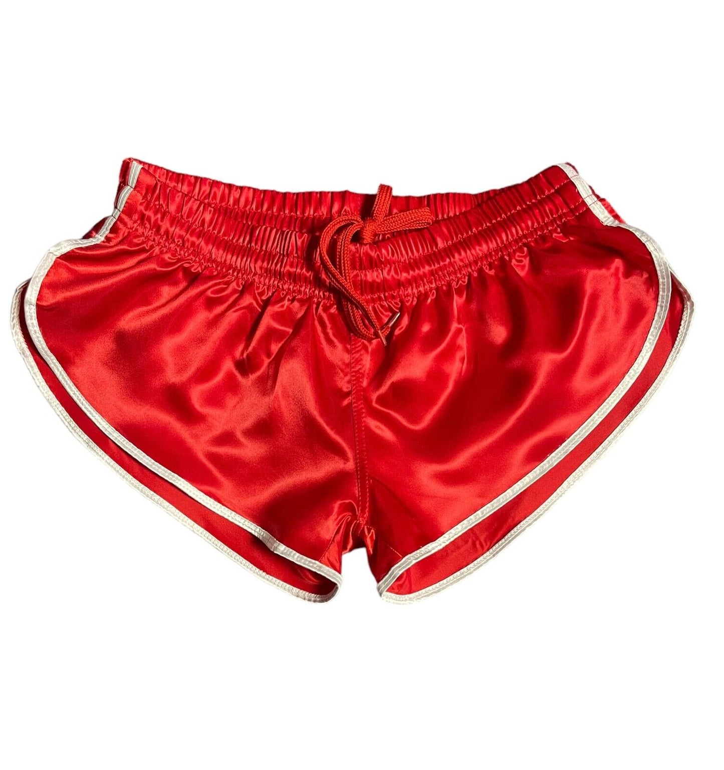 Shiny Retro Satin High Cut Sports Short.