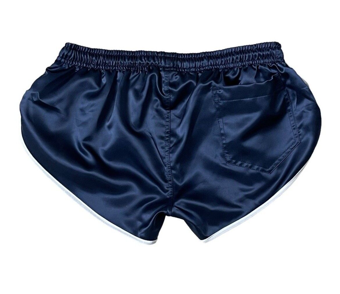 Shiny Retro Satin High Cut Sports Short.