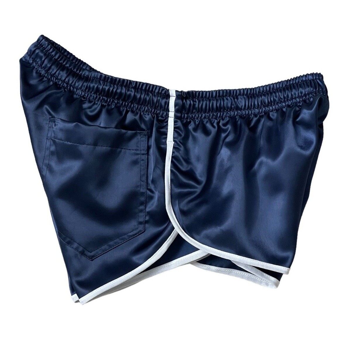 Shiny Retro Satin High Cut Sports Short.