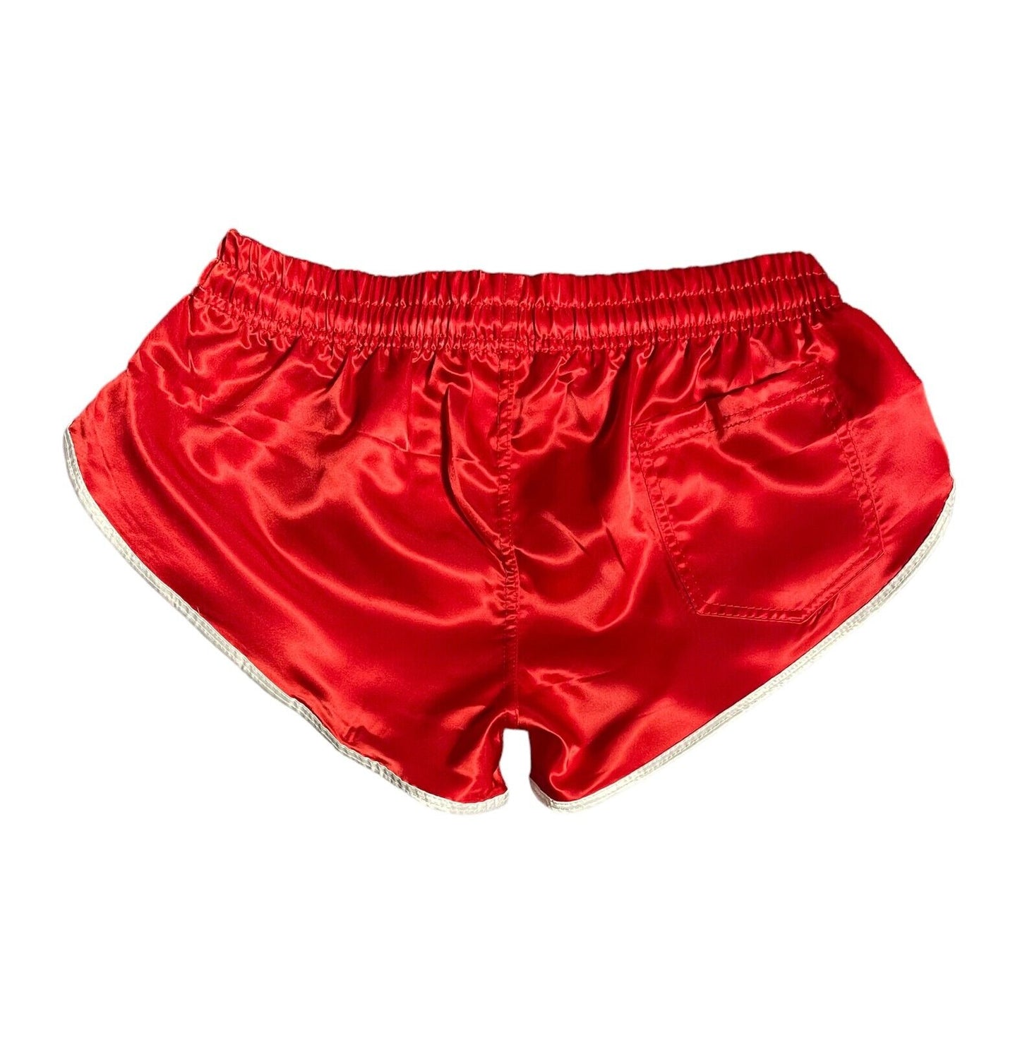 Shiny Retro Satin High Cut Sports Short.