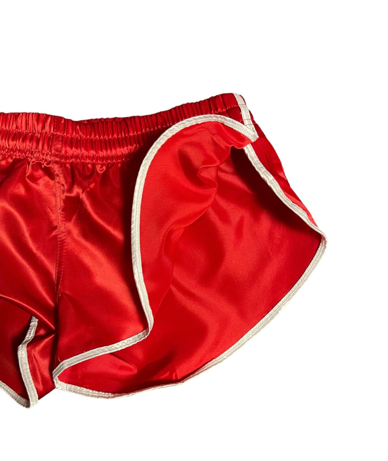 Shiny Retro Satin High Cut Sports Short.